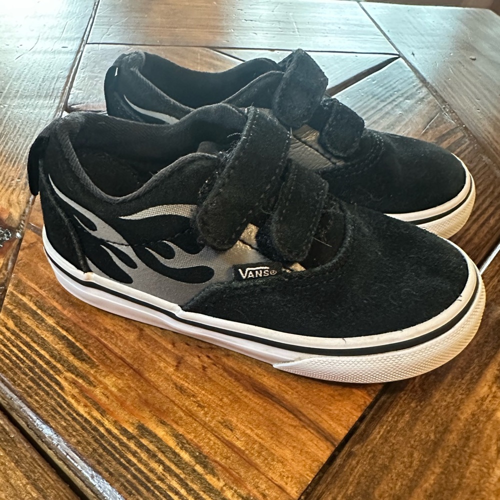 Vans Black and Gray Sneakers with Vulcanized Sole